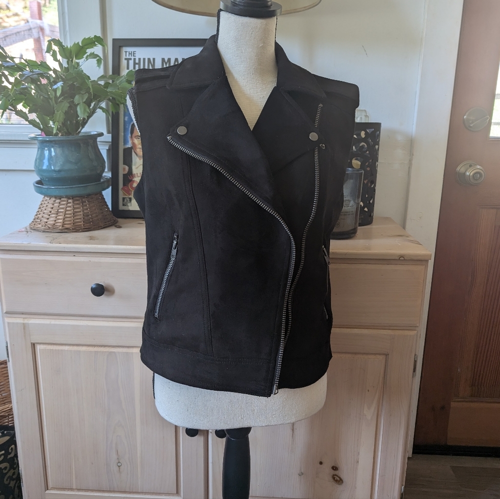 Womens Philosophy Faux Suede Vest